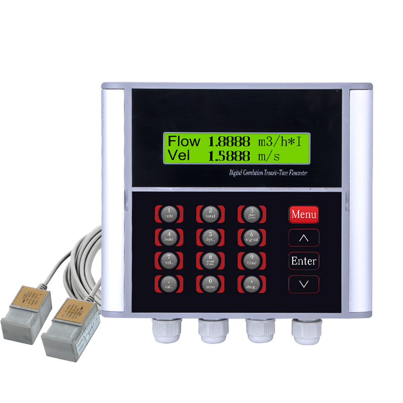Wall mounted ultrasonic flowmeter
